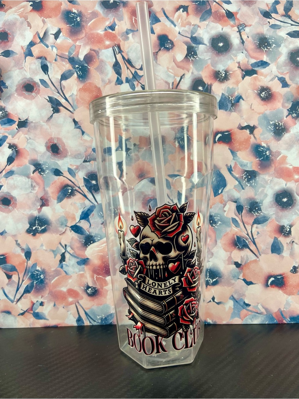 Clear Tumbler “Book Club”